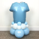 COLLECTION ONLY - Blue & White Personalised Football T-Shirt Tower
