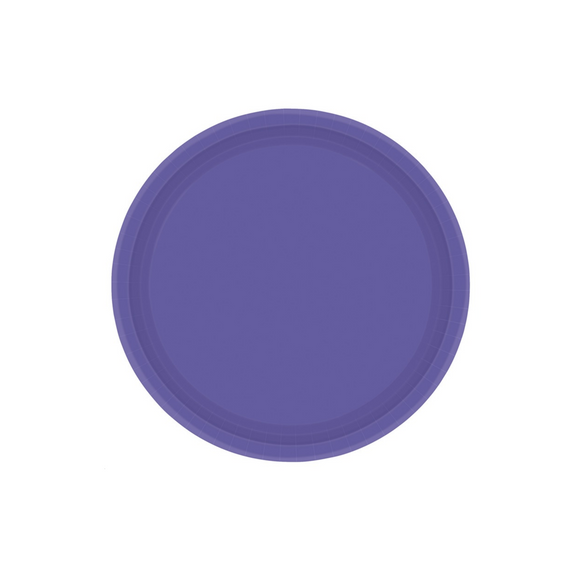 Purple 17.7cm Paper Plate (8/Pk)
