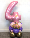 COLLECTION ONLY - Pink Number Tower Personalised with a Name