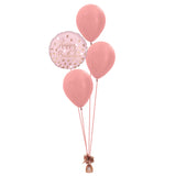 COLLECTION ONLY -  3 Latex Balloons, 1 Standard Foil on a Weight