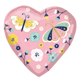 COLLECTION ONLY - Mother's Day Super Shape 3D Heart Filled with Helium & Dressed with Ribbon & Weight