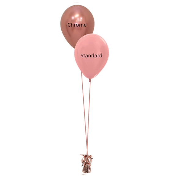 COLLECTION ONLY - 2 Balloon Cluster - 1 Standard & 1 Chrome - COLOURS TO BE ADVISED BY CUSTOMER