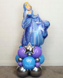 COLLECTION ONLY - Super Shape Tower Personalised with a Name & 1 Helium Filled Silver Number
