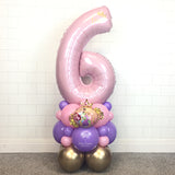 COLLECTION ONLY - Pink Number Tower Personalised with a Name