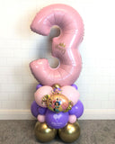COLLECTION ONLY - Pink Number Tower Personalised with a Name