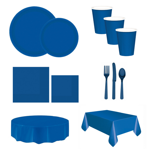 Royal Blue Tableware & Decorations
