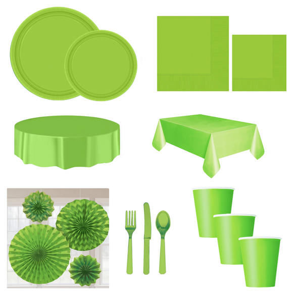 Kiwi Green Tableware & Decorations