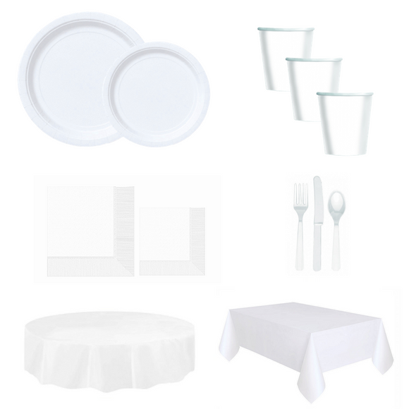 Frosty White Tableware & Decorations