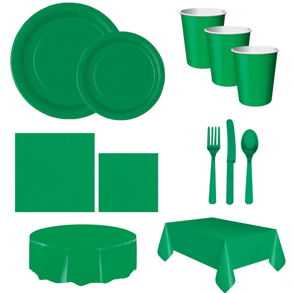 Festive Green Tableware