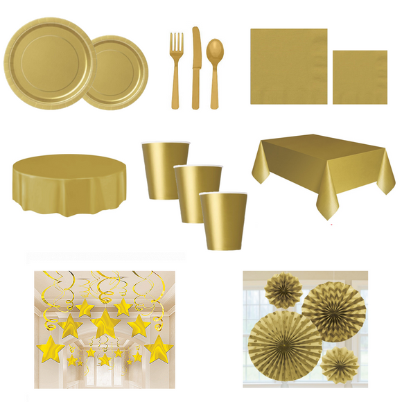 Gold Tableware & Decorations