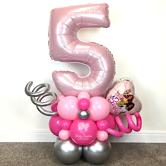 COLLECTION ONLY - Pink Single Number Tower Personalised with a Name
