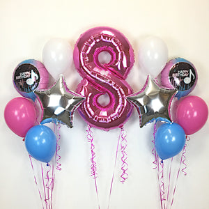 COLLECTION ONLY -  2 Bouquets & 1 Helium Filled Number