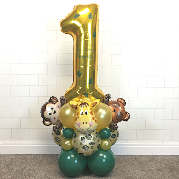COLLECTION ONLY - JUNGLE - Personalised Gold Number Tower