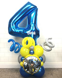 COLLECTION ONLY - Blue Single Number Tower Personalised with a Name