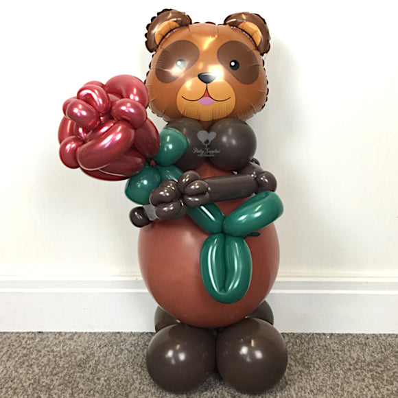 COLLECTION ONLY - Valentines Bear & Balloon Rose