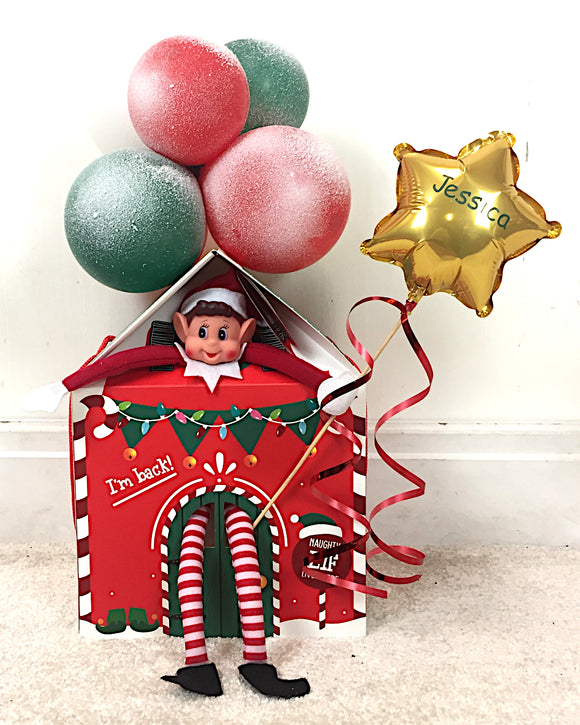 COLLECTION ONLY - NO ELF CUSTOMER TO PROVIDE ELF - Elf House with a Personalised Gold Star