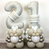 COLLECTION ONLY - Nude - Luxury Personalised Double Number Tower