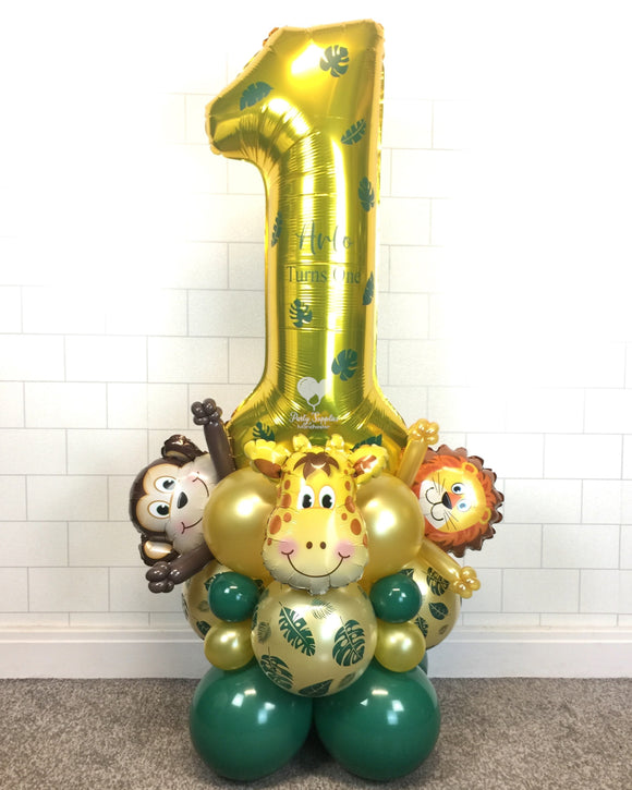 COLLECTION ONLY - JUNGLE - Personalised Gold Number Tower