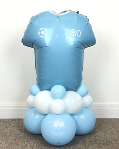 COLLECTION ONLY - Blue & White Personalised Football T-Shirt Tower