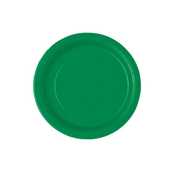 Festive Green 17.7cm Paper Plate (8/Pk)