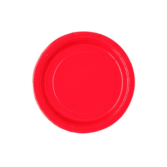 Apple Red 17.7cm Paper Plate (8/Pk)