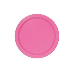Bright Pink 17.7cm Paper Plate (8/Pk)