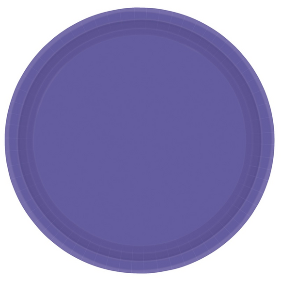 Purple 22.8 cm Paper Plate (8/Pk)