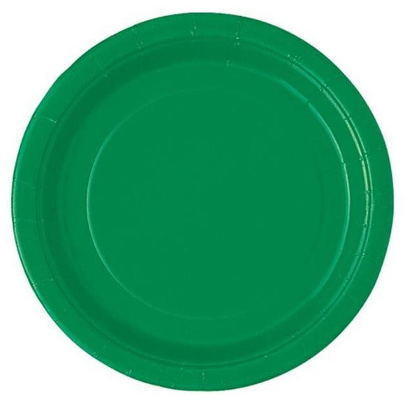 Festive Green 22.8cm Paper Plate (8/Pk)