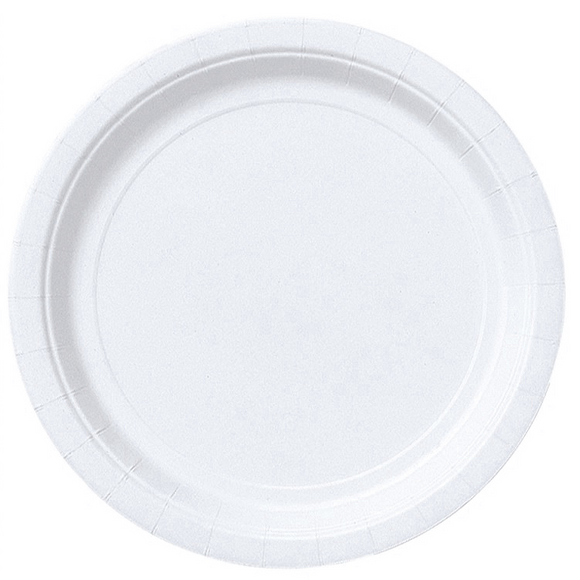 Frosty White 22.8cm Paper Plate (8/Pk)