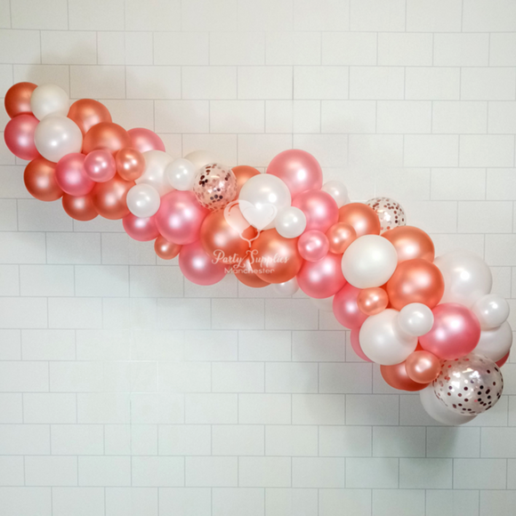 COLLECTION ONLY - Rose Gold, Pink & White Organic Garland