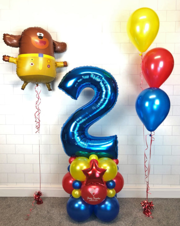 COLLECTION ONLY - Royal Blue Red & Yellow Single Number Tower, 1 Cluster, 1 Duggee Super Shape