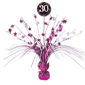 Pink Celebration 30th Birthday Spray Centrepiece