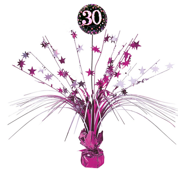 Pink Celebration 30th Birthday Spray Centrepiece