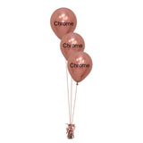 COLLECTION ONLY - 3 Chrome Balloon Cluster - Chrome Balloons - COLOURS TO BE ADVISED BY CUSTOMER