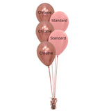 COLLECTION ONLY - 5 Balloon Cluster - 2 Standard & 3 Chrome - COLOURS TO BE ADVISED BY CUSTOMER
