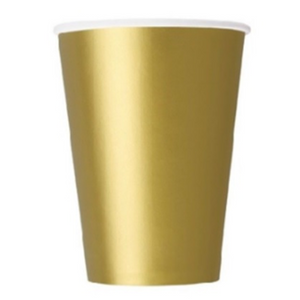 Gold Paper Cup (8/Pk)