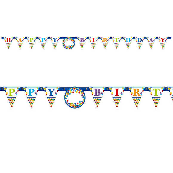 Bright Rainbow Add An Age Bunting 3.2 Meters