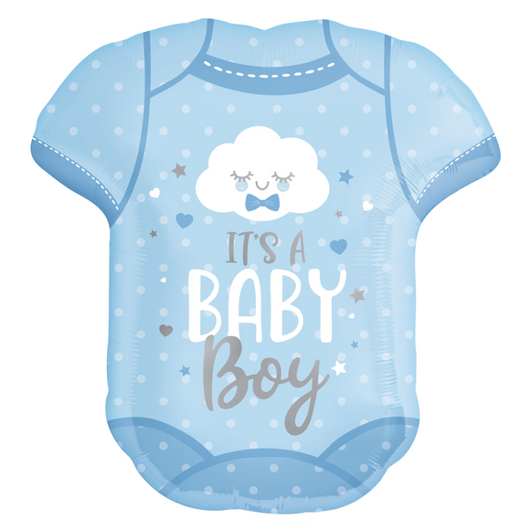 COLLECTION ONLY - 1 It's a Baby Boy Onesie Foil Super Shape 24
