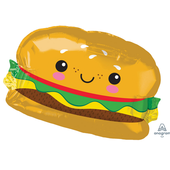 COLLECTION ONLY - 1 Burger Super Shape Foil Balloon 26