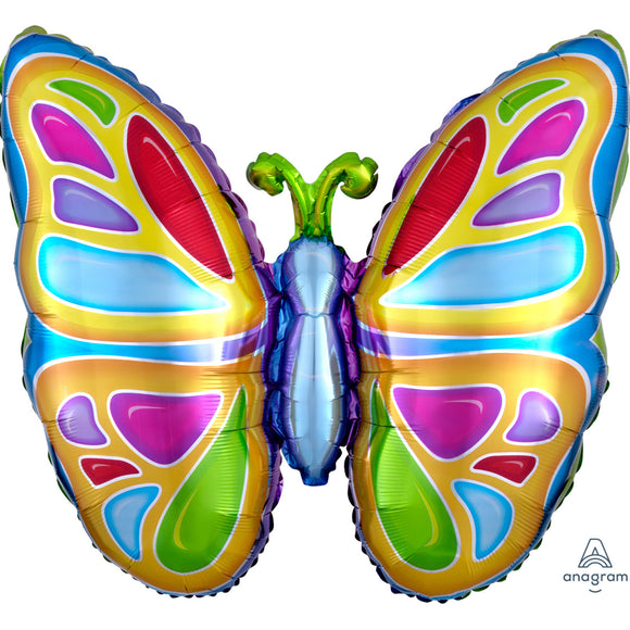COLLECTION ONLY - Butterfly Super Shape Foil Balloon 25