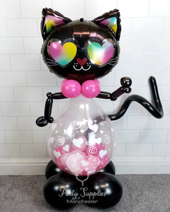 COLLECTION ONLY - Cute Cat with a Belly full of Love Hearts
