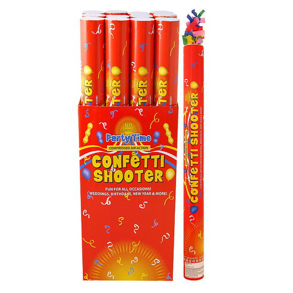 1 Confetti Cannon Shooter 50cm Multi Coloured Paper