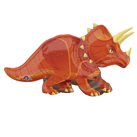 COLLECTION ONLY - Triceratops Dinosaur Super Shape Foil Balloon 42