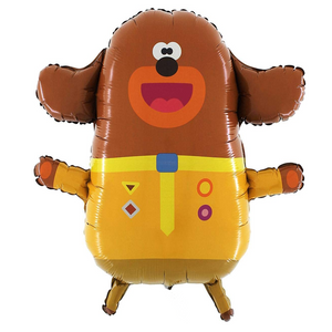 COLLECTION ONLY - Hey Duggee Super Shape Foil Balloon 32" Filled with Helium & Dressed with Ribbon & Weight