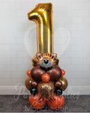 COLLECTION ONLY - TIGER Gold Single Number Tower Personalised with a Name