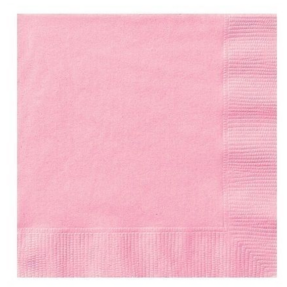 Baby Pink Paper Luncheon Napkin 33cm (20/Pk)