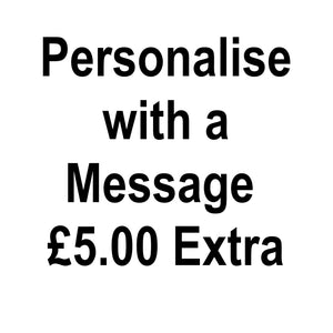 COLLECTION ONLY - PERSONALISE with a Message (Balloon Not Included)