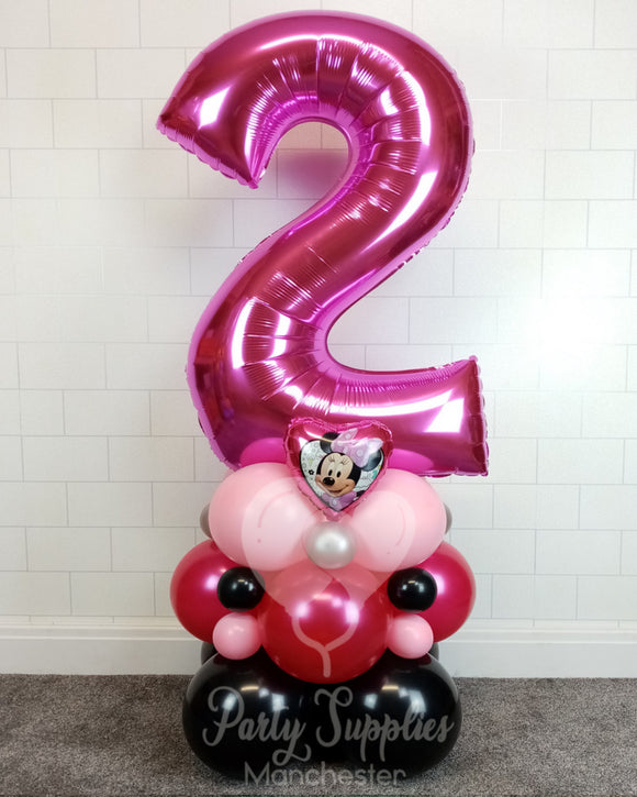 COLLECTION ONLY - MINNIE Bright Pink Number Tower
