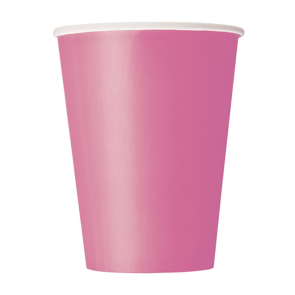 Bright Pink Paper Cup (8/Pk)