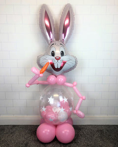 COLLECTION ONLY - 5ft Pink Bunny Gift Balloon